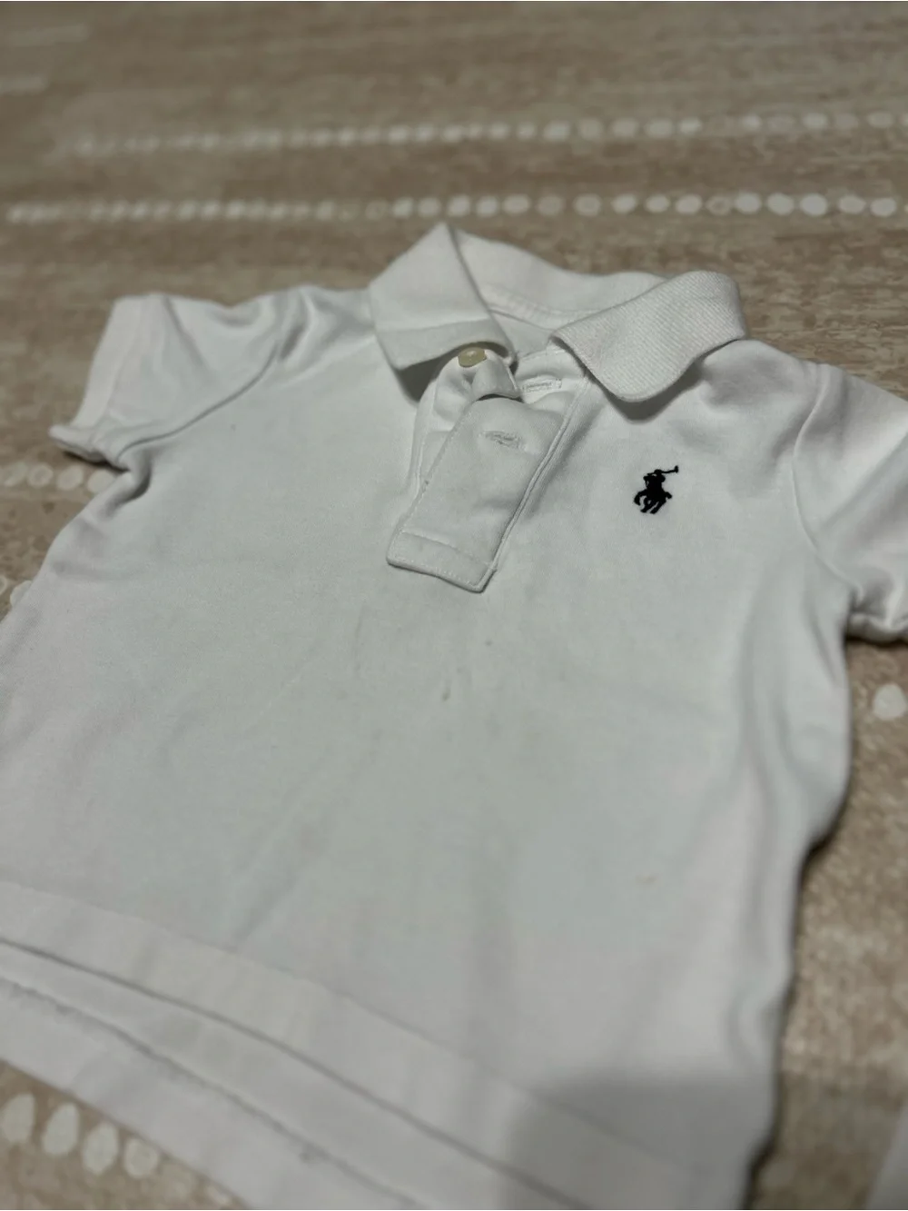 Ralph Lauren Kids White Polo & Tee Set with Navy Pony Logos
